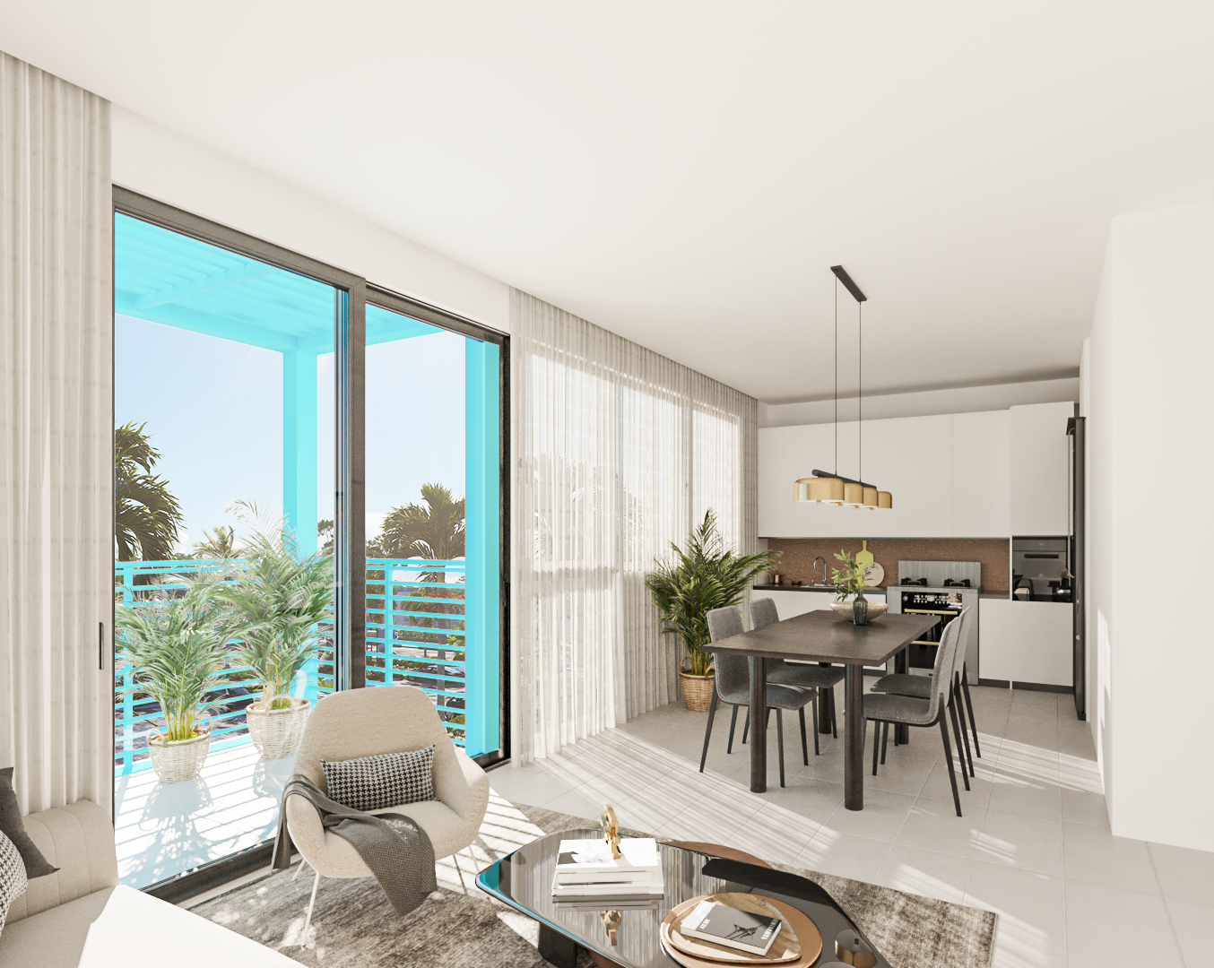 Sala Comedor Cocina Terrazas Del Este 2